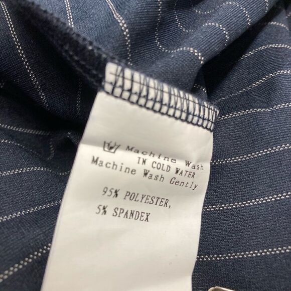 VF SHOW, Blue striped Prairie Dress, Size Medium - Picture 3 of 9